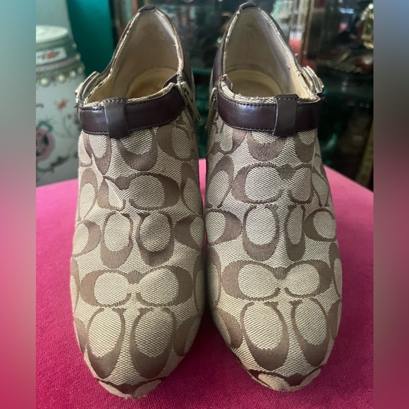 Coach Tan Monogram Booties - Picture 2 of 7